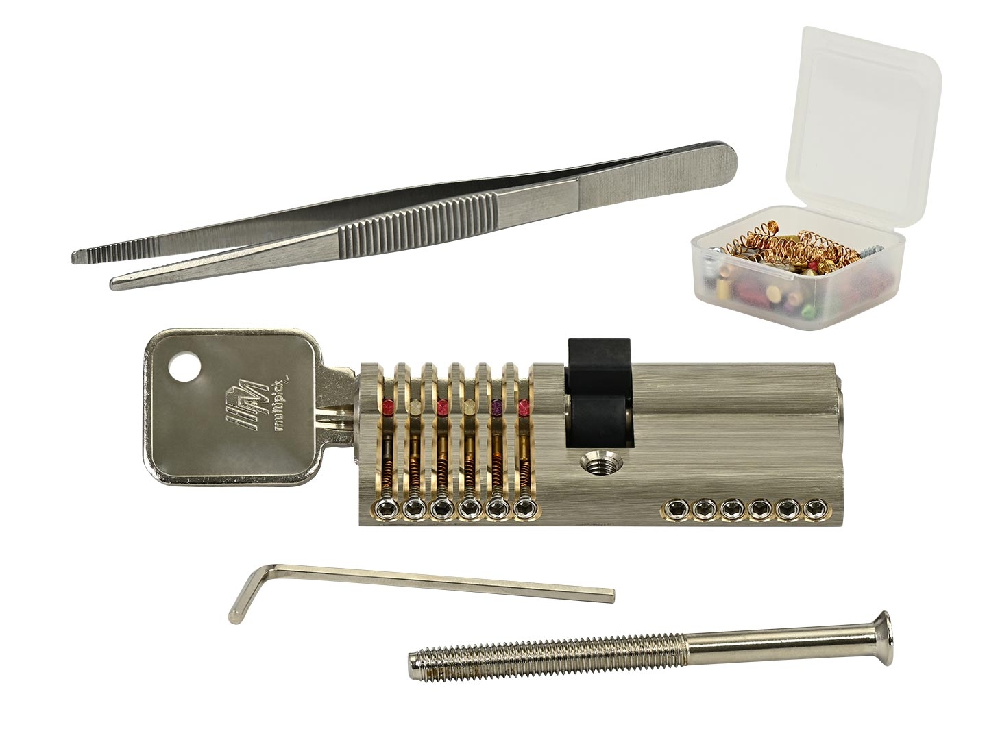 6-pin Dimple practice lock set for left-handers
