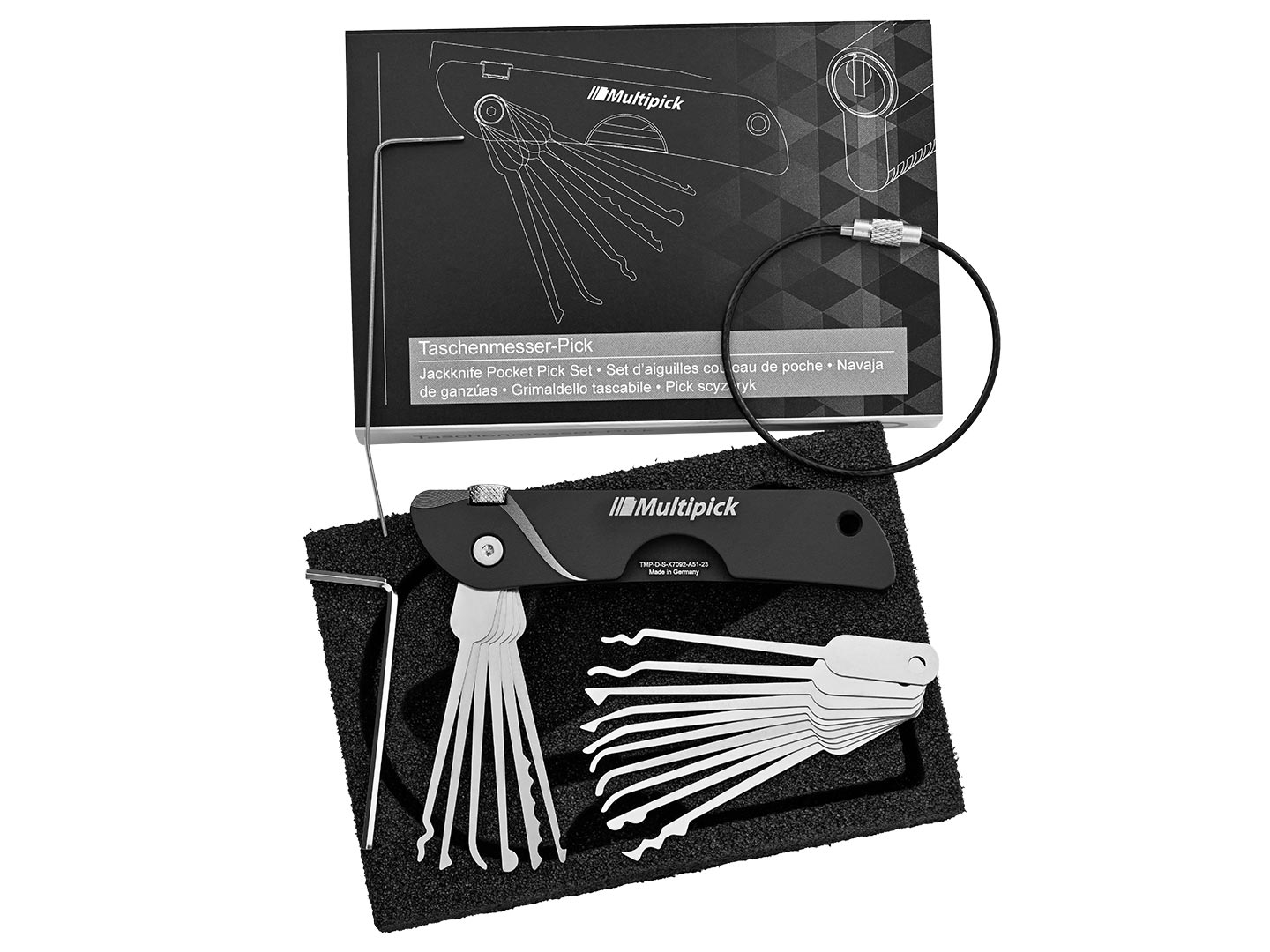 Jackknife Pocket Pick Set Blackline Edition + 10 Tips