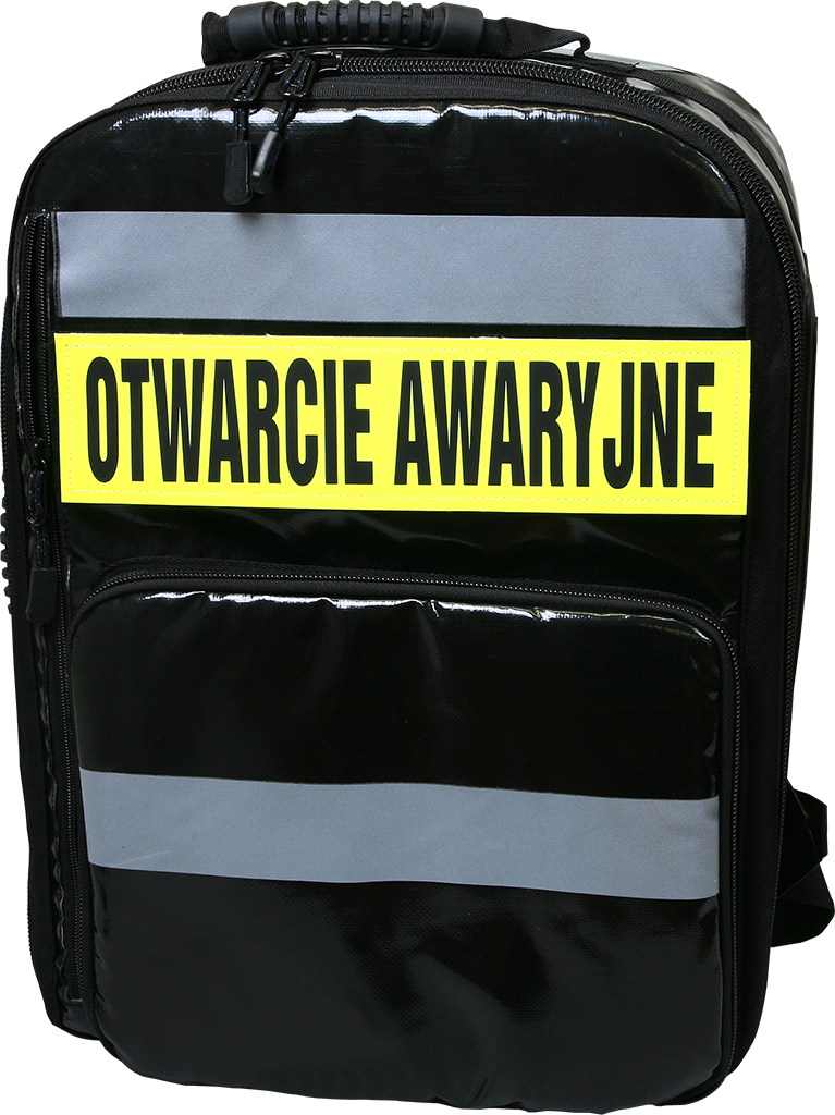 Emergency-Openings Backpack, black
