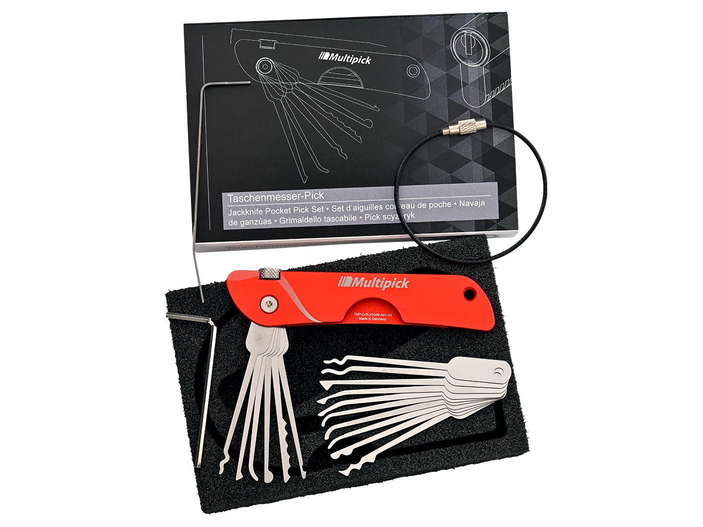 Jackknife Pocket Pick Set Redline Edition + 10 Tips