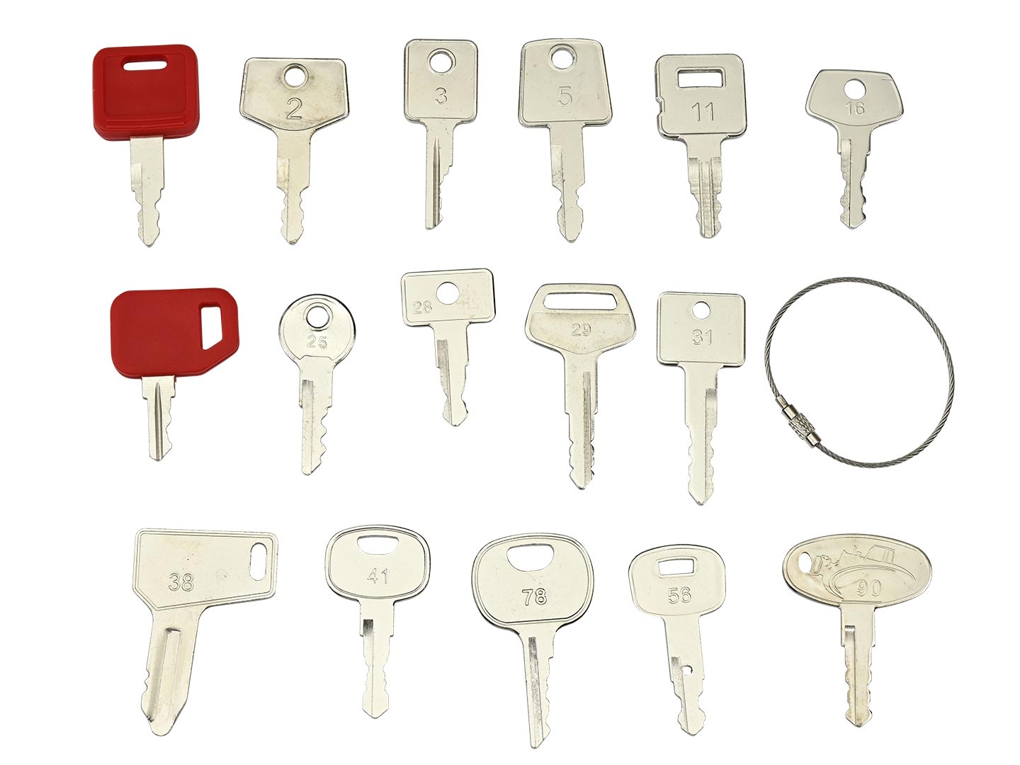 Universal Key Set for Construction Machinery