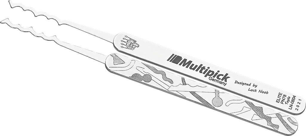 Ganzúa ELITE Rastrillo Teylu - Lock Noob 0.6 mm (PN78)
