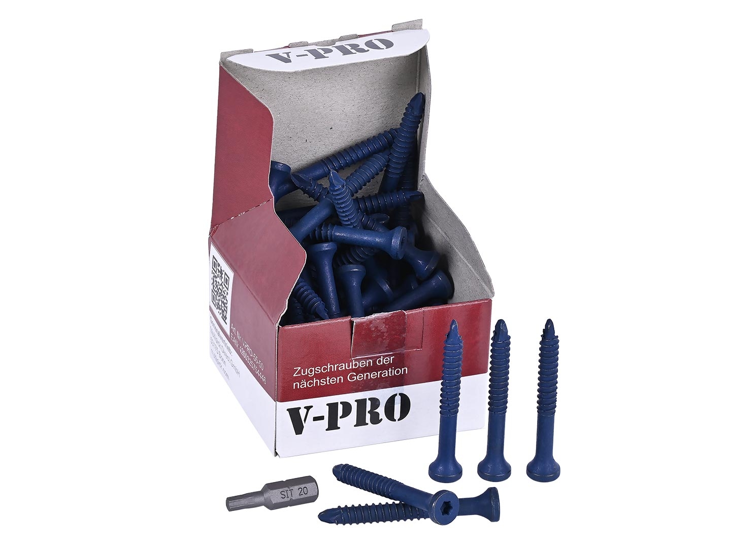 Vis de traction, modèle V-PRO 5.5 x 48 mm (50 pièces)