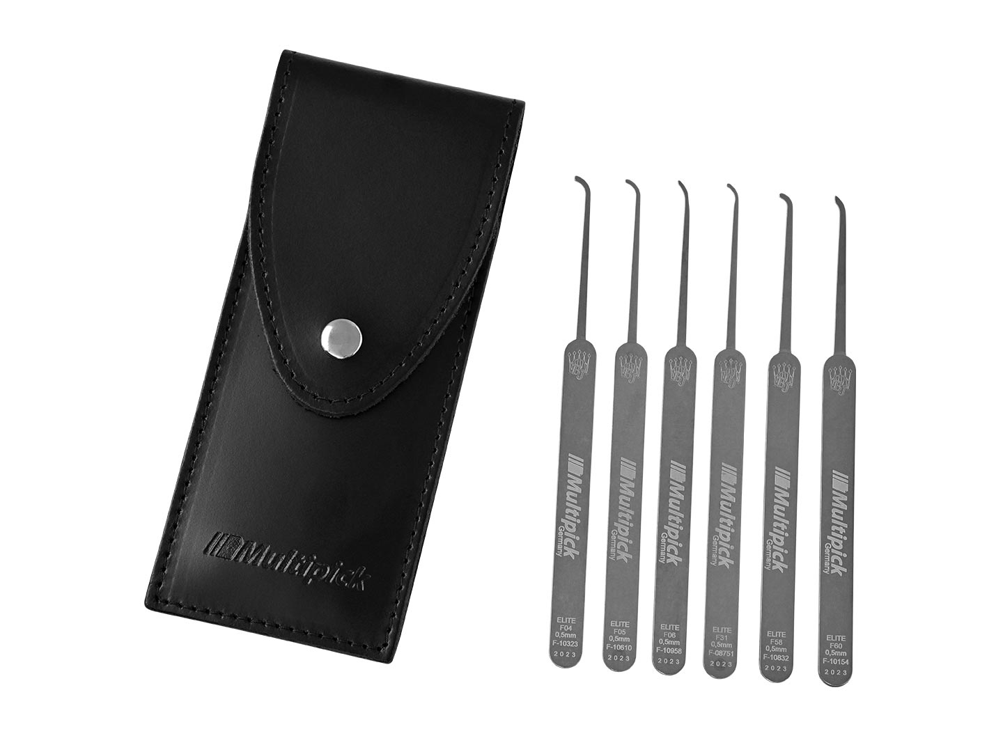 Juego de Ganzúas 0.5 mm Multipick ELITE - 6 pzas