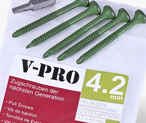 V-PRO Tirer les vis de traction vers le cylindre