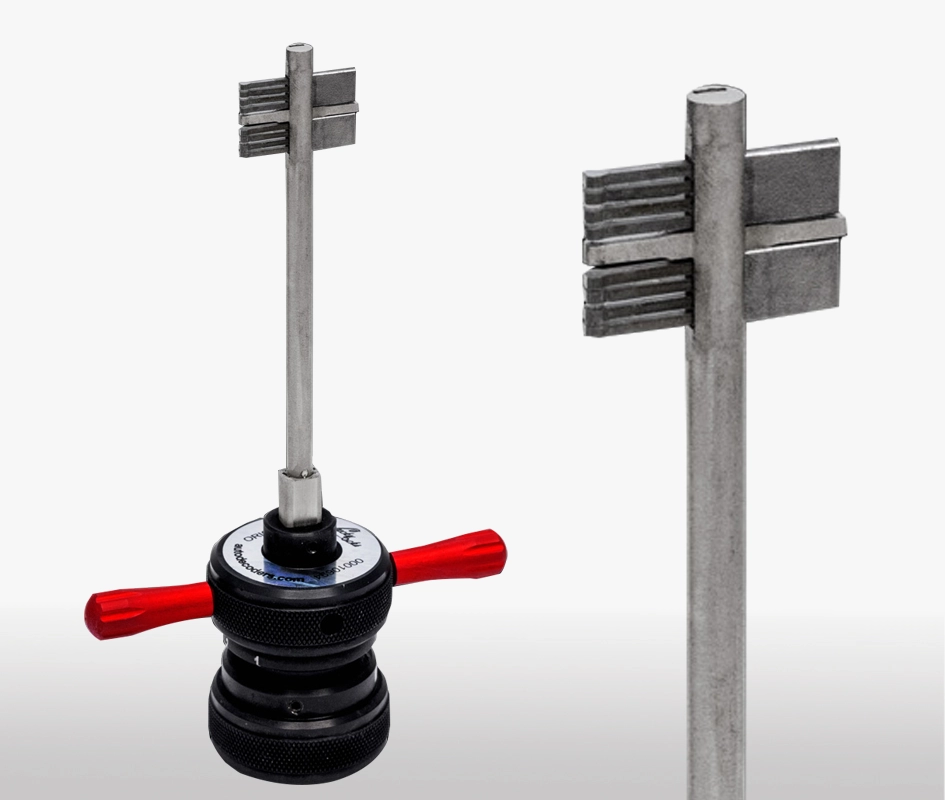 Double-bit lock opener for Cisa Elbor Juwel Mottura