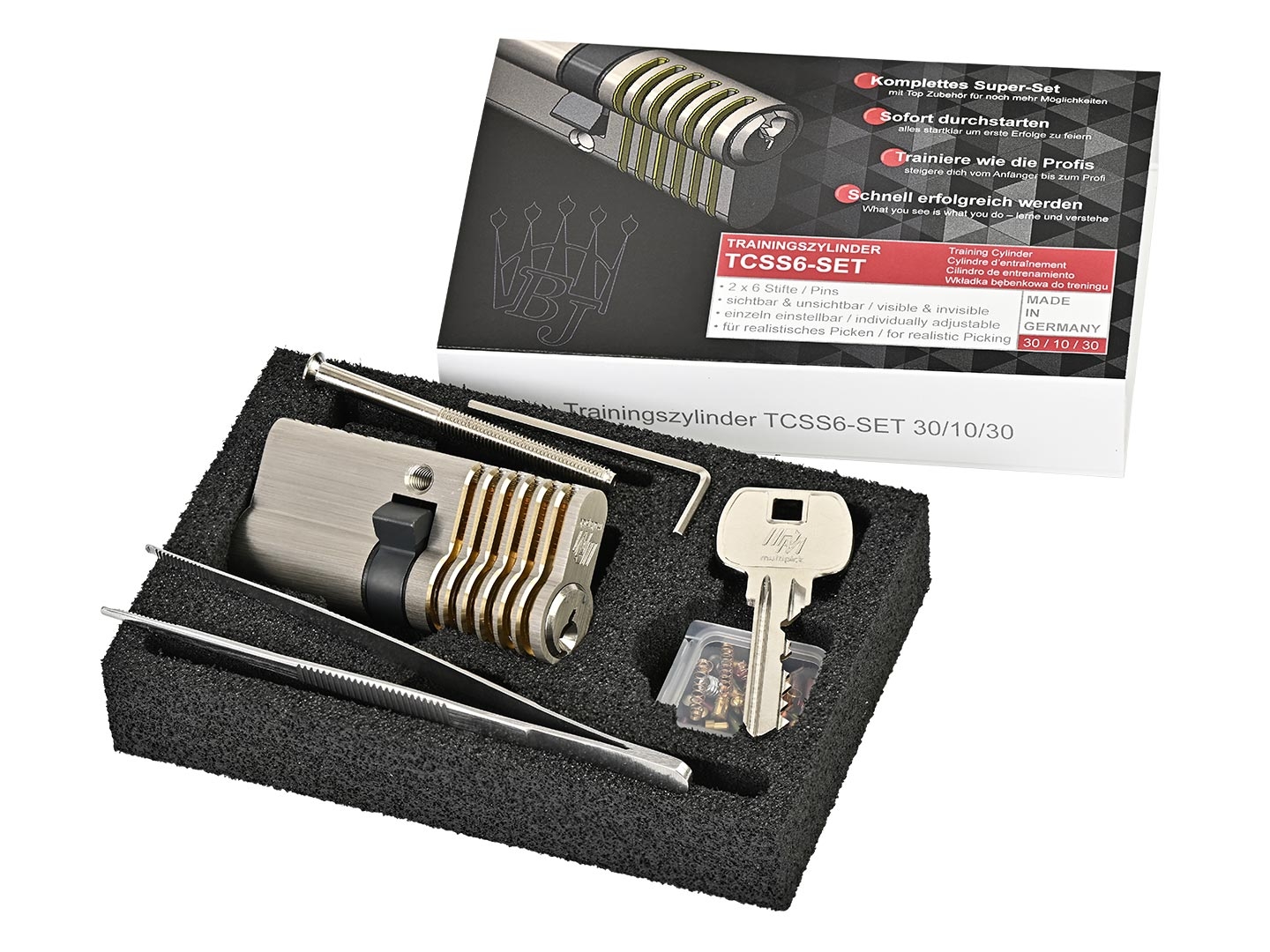 6-pin advanced Euro profile training lock left-hand