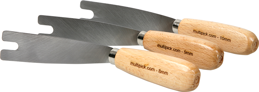 Square Bolt Knife 9 mm, angled