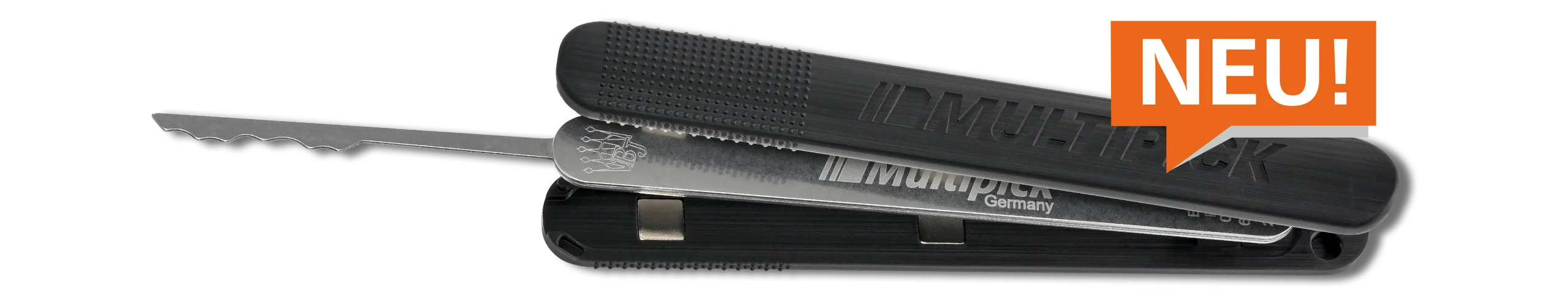 Neues Multipick Tool mit magnetischen Griffschalen und Wellenpicks – Made in Germany