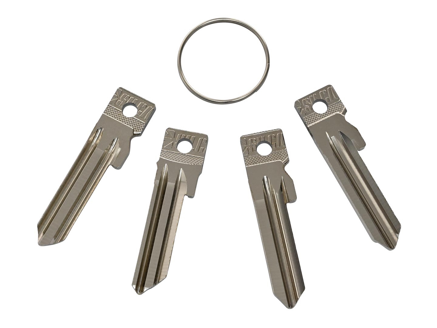 Drill and Mill Auxiliary Key Blanks 4pcs.