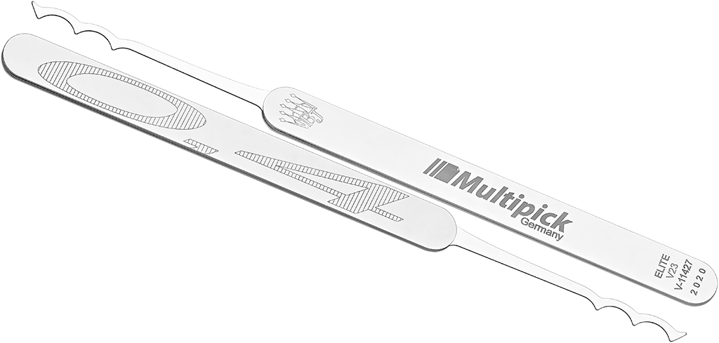 Ganzúa ELITE Bogotá Triple - Slim 0.4 mm (V23)