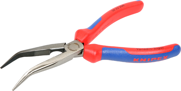 Alicate Knipex boca de cigüeña en ángulo de 40º