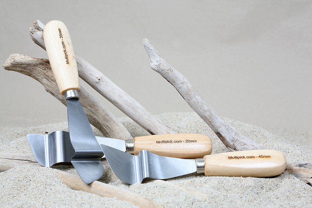 Spatules pour pêne, set de 3 (20, 35 et 45 mm)