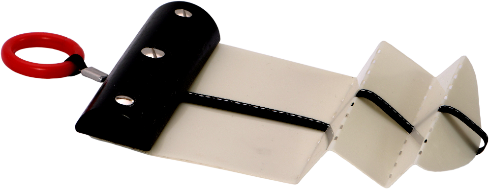 Latch Opening Card Double-Offset Doors (black) 0.50 mm