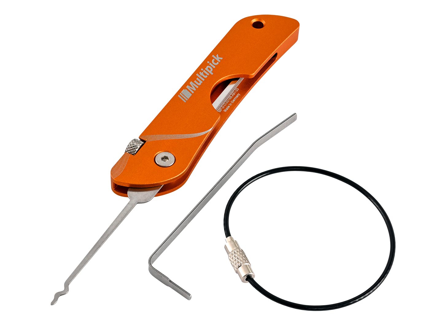 Jackknife Pocket Pick Set Orange Edition + 10 Tips