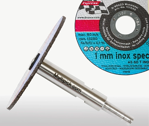 Small cut-off wheels for locksmiths