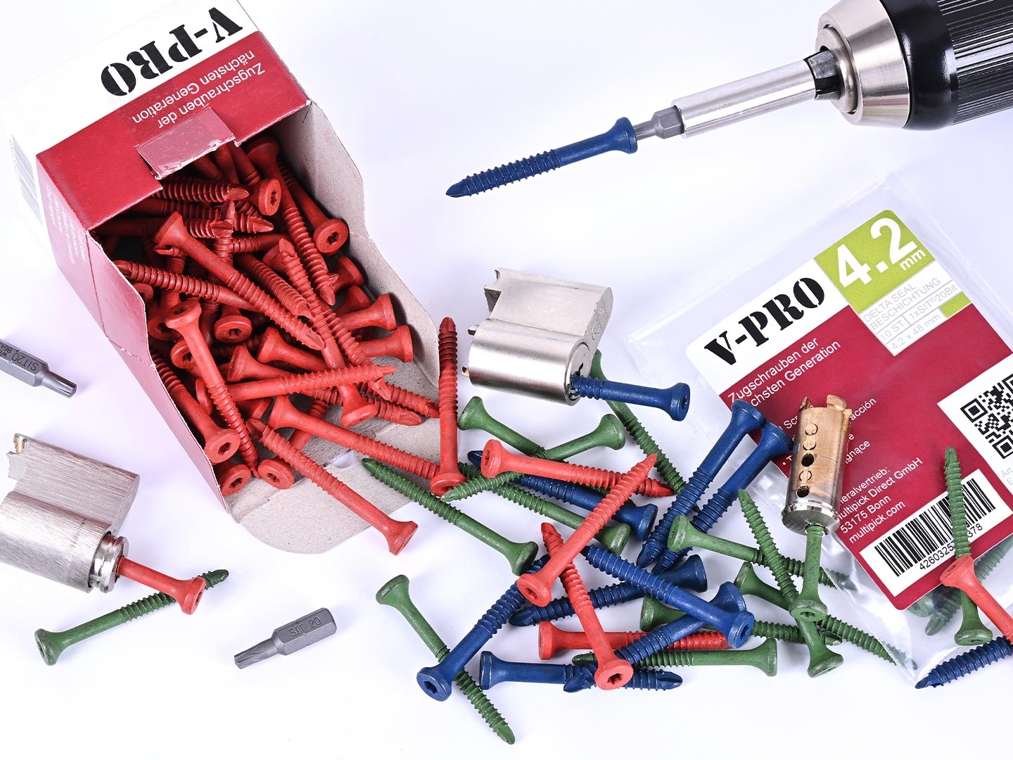 V-PRO ECO PACK - 10 different self-tapping screws