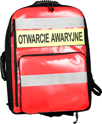 Panneau de dos velcro - PL « Otwarcie awaryjne »