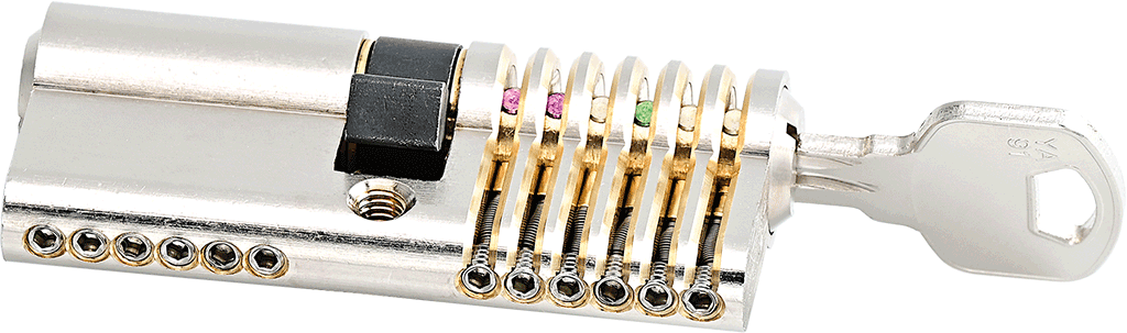 6-pin advanced Euro profile training lock set