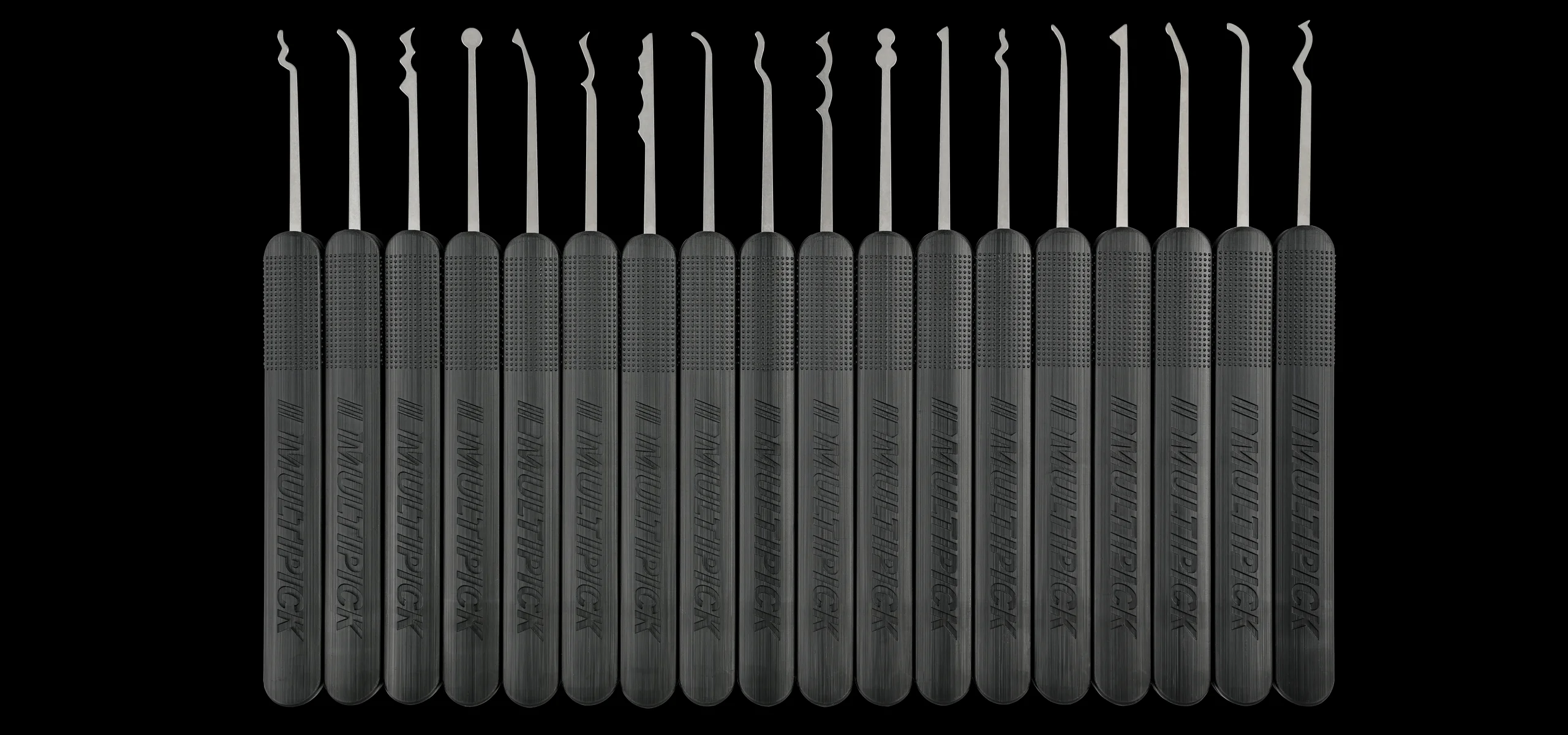 Full Multipick lockpick set with 20 tools and magnetic handle shells – Engineered in Germany Multipick lock pick set with 20 tools and magnetic handle shells – Made in Germany