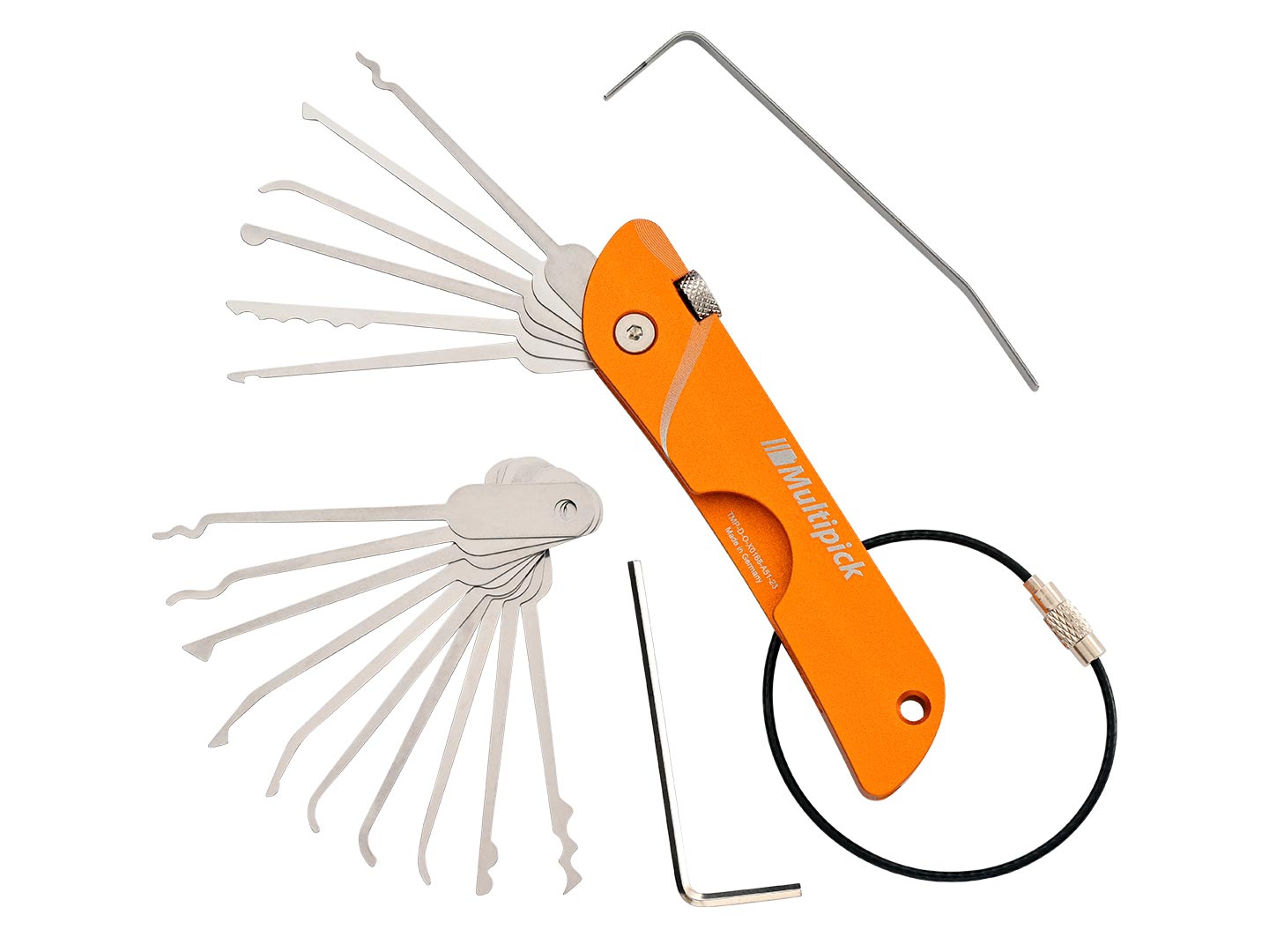 Jackknife Pocket Pick Set Orange Edition + 10 Tips
