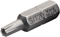 SIT20 Bit embout 1/4" avec 25 mm de longueur de queue
