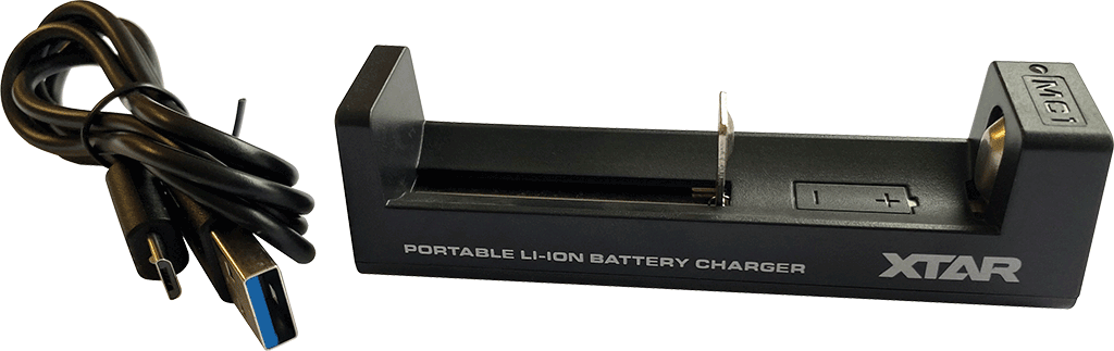 Charging cradle including charger cable
