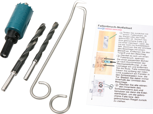 Emergency Set for Broken Latch