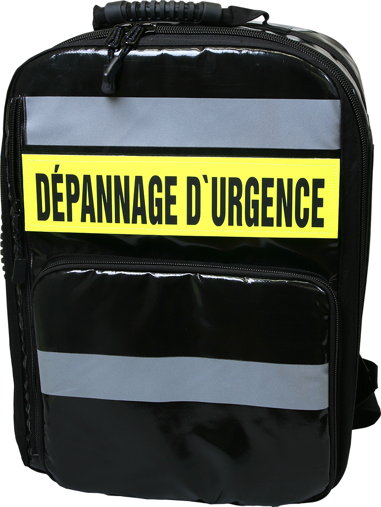 Emergency-Openings Backpack, black