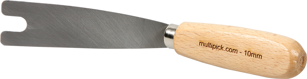 Square Bolt Knife 10 mm, angled