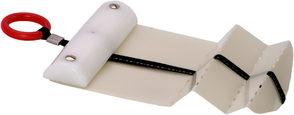 Latch Opening Card Double-Offset Doors (white) 0.35 mm