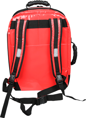 Emergency-Openings Backpack, red