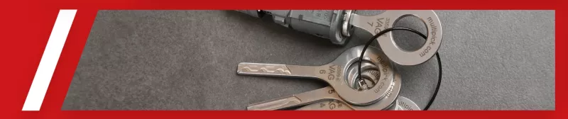 Open car lock with trial keys